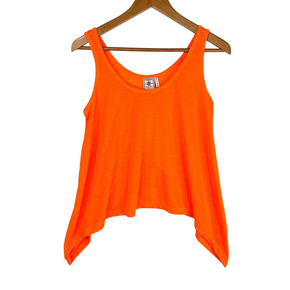 Exist Miami Neon Orange Flowy Tank Top L